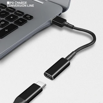 100W Tip C de Încărcare Rapidă Cablu Adaptor pentru Hp Stream Spectre Pavilion Envy Eliteboook C USB de sex Feminin la 4,5*3.0 mm Conector