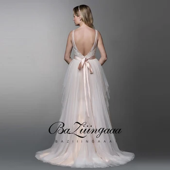 BAZIIINGAAA 2020 Nou de Lux Rochie de Mireasa dantela cu margele plus dimensiunea rochie de mireasa accepta tailor-made