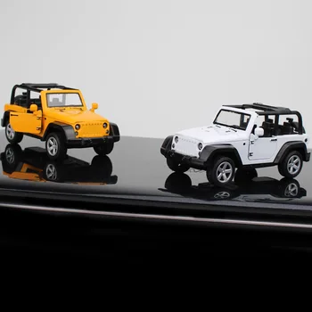 Aliaj model de masina convertibile jeep wrangler pull-back mașină de sunet și lumină deschide model de masina de afișare jucării pentru copii cadou de ziua de nastere