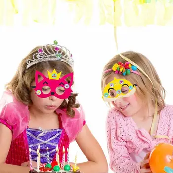 12Pcs Fox Rechin Măști Set de Rechin de Petrecere Copii, Accesorii Cosplay Moale Ziua de naștere Tematice Măști de Partid cu Autocolante pentru Copil