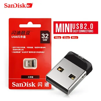 SanDisk USB flash drive 32GB Stick mini stocare Pen-Drive 8GB 16GB 64GB USB 2.0 pendrive USB flash drive Suport Oficial de Verificare