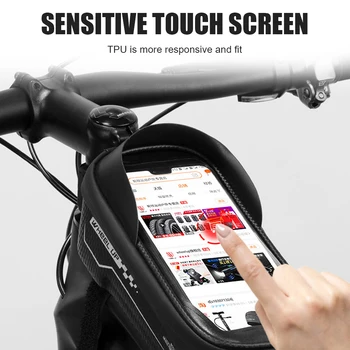 Roata MTB Bicicleta Geanta Touchscreen Cadru de Bicicletă Shell Pungi de Ciclism Impermeabil Fata de Sus a Tubului Caz Telefon Accesorii pentru Biciclete