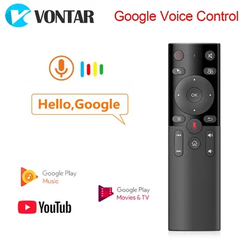 VONTAR H17 G20 Voce de la Distanță de Control 2.4 G Wireless Mouse-ul de Aer cu IR de Învățare Microfon, Giroscop pentru Android TV Box, Mini PC-ul