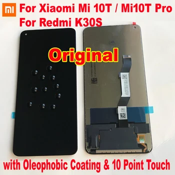 Nou Original Xiaomi Mi 10T Pro 5G Sticlă Senzor Display LCD Touch Panel Screen Digitizer Asamblare Mi10T Redmi K30S Pantalla