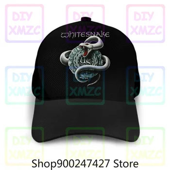 Whitesnake White Snake Șapcă De Baseball David Coverdale Hard Rock Deep Purple Noi Pălării Negre Lavabile Refolosibile M