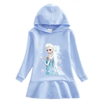 Disney Toamna Copii Fete Frozen Dress Hanorace Crăciun Maneca Lunga Fusta Petrecere Costum Jachete Ziua Imbracaminte Copii