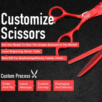 Personaliza Lux 440c 6 & 5.5 inch Clasic de păr set foarfece de tăiere frizer alcătuiesc instrumente foarfece subțierea foarfece de coafura