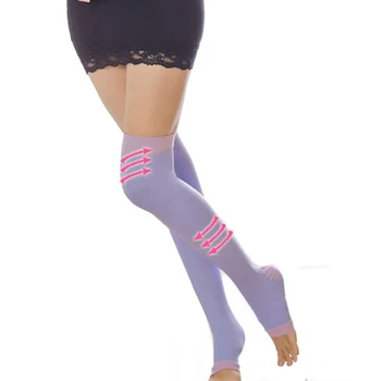Moda pentru Femei Ciorapi Varice Compresie de Ardere a Grasimilor Fitness Slabire Frumusete Picior Ciorapi 1Pair