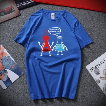 Noi Harajuku Streetwear-Cred că Exagerezi Funny T-shirt Chimie Biologie Geografie Hip Hop Hipster Tee camasa pentru barbati