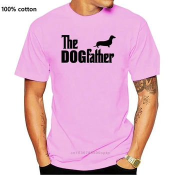 Noi 2018 Moda T Cămașă Bărbați Summer Style T Shirt Câinele Tatăl Teckel Moda Barbati Tricouri Gât Rotund