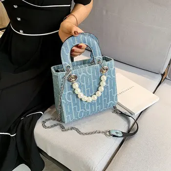 Genti pentru femei 2020 Moda branduri de Lux imprimate pearl accesorii geantă de mână de femei bolsos para mujer posete si genti de dama