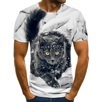 Vara 2020 nou 3D imprimate T-shirt animal print pentru bărbați T-shirt de imprimare tricou casual O-gât hip hop maneca scurta marimea 110-6XL