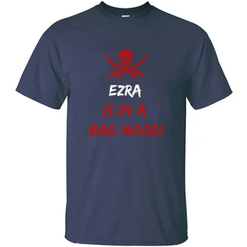 Montat Care Este Într-O stare de Spirit Proasta Ezra T-Shirt Pentru Bărbați Noutate pentru Bărbați Tricou Plus Dimensiune S-5xl Bumbac Hip Hop