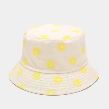 2020 floare de Bumbac imprimare Găleată Pălărie Pescar Pălăria în aer liber, de călătorie pălărie de Soare Capac Pălării pentru bărbați și Femei 143