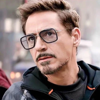 De lux Steampunk ochelari de Soare Barbati Tony Stark, Iron Man Ochelari de Soare Vintage din Metal Ochelari de Steam Punk ochelari de soare UV400 Masculin Gafas
