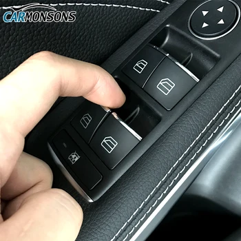 Ușa Ascensorului Butonul ABS Cromate Capac Autocolante pentru Mercedes Benz C W204 E W212 GLK X204 ML GL X166 W166 Masina de Clasa Styling