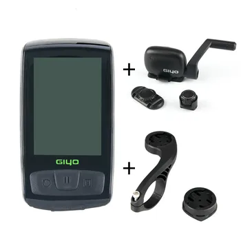 GIYO Reîncărcabilă, fără Fir de Biciclete Calculator cu Monitor de Ritm Cardiac Temperatura Bluetooth4.0 Vitezometru Bicicleta Bicicleta Cronometru