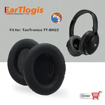 EarTlogis Pernițe de schimb pentru Taotronics TT-BH22 Cască Părți Earmuff Acoperă Pernă Cupe Perna