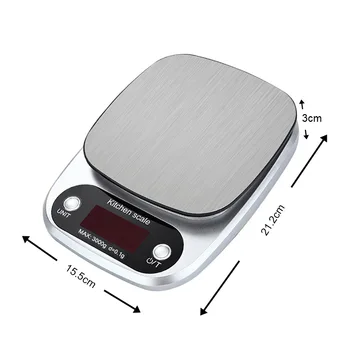 3 kg 0,1 g Mini-Cântare de Precizie Cântar de Bucătărie Digital de Bijuterii Greutate de Echilibru