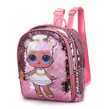 LOL păpuși SURPRIZĂ Paiete Desene animate mochila sac de Școală pentru Copii Sac de Drăguț plecak de Imprimare 3d Anime Drăguț Rucsac copii Gradinita