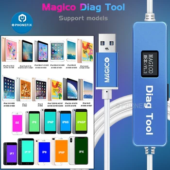 Mágico Diag DFU caja de herramienta ro púrpura pentru pantalla leer y escribir SN 6-X para IPhone y iPad como IRepair P10 DFU caja