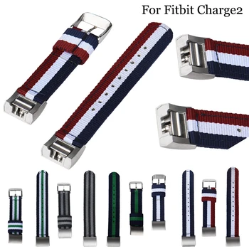 Colorate Țesute Nailon Banda pentru Fitbit Charge 2 Sport Curea de mână Pentru Fitbit Charge 2 Brățară Inteligent Brățară Accesorii
