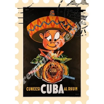 Cuba suvenir magnet de epocă turistice poster