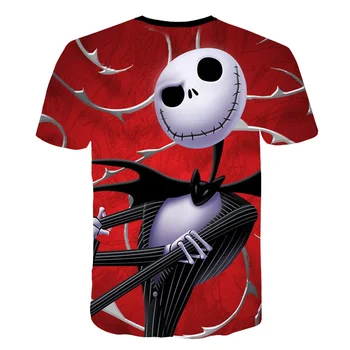 Coșmar Înainte de Crăciun Jack Skellington Tricou Romantic Jack și Sally T-shirt 2019 copii t-shirt