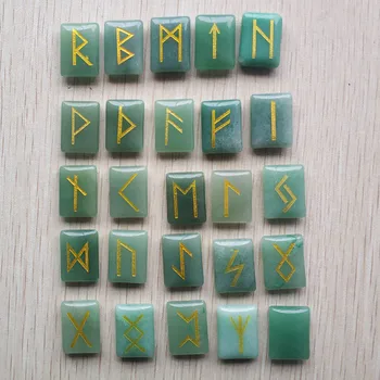 Naturale Donglin Jad Rune, Rune, Rune script mama divinație piatra 25pc