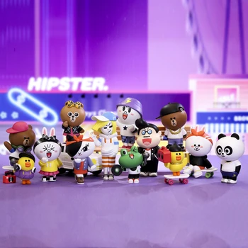 POP MART Linie prieteni strada serie de Jucării de Acțiune Figura orb cutie de Cadou de Ziua de nastere Copil Jucărie transport gratuit