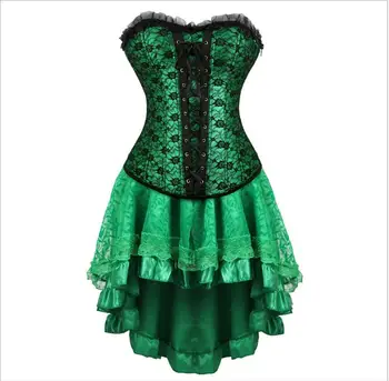 Victorian rochie corset gotic sexy burlesque exotice tutu fusta corset de petrecere mult corset overbust bustiera