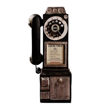 Vintage Roti Aspect Clasic Cadran Plătească Model De Telefon Retro Cabina De Decor Acasă Ornament P7Ding