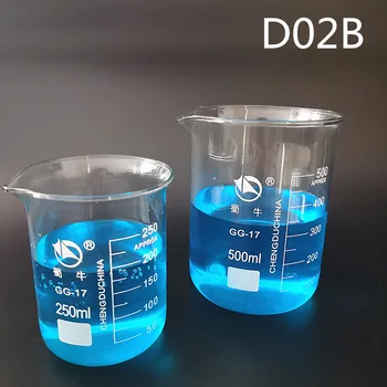 1set de Laborator din Sticlă Borosilicată Pahar de Căldură-rezista Labware Pahar de Echipamente de Laborator