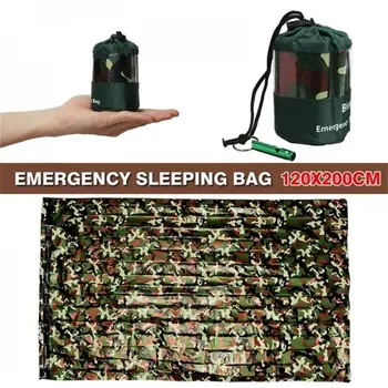 120*200cm animale de COMPANIE Izolare Cortina Pături de Urgență de Urgență Sac de Dormit Camuflaj Tabără Instrument Militar de Salvare în aer liber Pătură