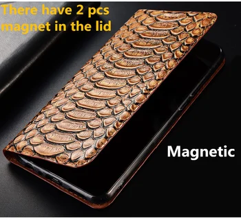 Afaceri Reale Piele Reale Magnetice Caz De Telefon Pentru Motorola Moto G9 Plus/Moto G9 Play/Moto G9/Moto E7 Plus Flip Din Piele De Caz