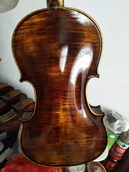 4/4 vioara Stradi model 1715 antic stil vechi culoare închisă, cu accesorii