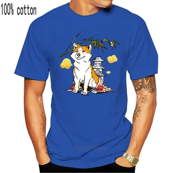 2020 vara Noi noutate barbati maneca scurta Akita Inu T-Shirt câine amuzant design Topuri casual Hipster om rece Teuri maneci scurte