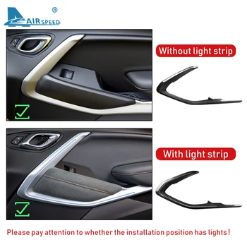 VITEZA Reală Fibra de Carbon Portiera Benzi Decorative Tapiterie Interior pentru Chevrolet Camaro 2016 2017 2018 2019 2020 Accesorii