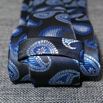 8CM Cravate Pentru Barbati Cravata Matase paisley gravata corbatas Florale Formale Mens Legături Cravate Homme Mirele Nunta Petrecere de Afaceri