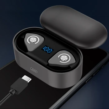 SPRIMO M9 Wireless Bluetooth 5.0 cască M9 TWS stereo impermeabil pavilioane de reducere a zgomotului de mișcare baterie display touch căști