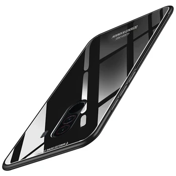 Pentru Xiaomi Pocophone F1 Caz de Lux Sticla Lucioasa Silicon Moale rezistent la Socuri Capac Greu Xiaomi Mi 8 Pro SE Mi8 Explorer
