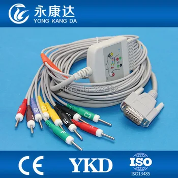 Fierbinte de vânzare Compatibil cu toate Edan model 10 ECG ELECTROCARDIOGRAMA Cablu IEC Din 3.0 leadwires