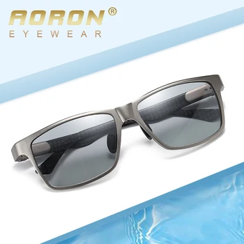 Top fibra de Carbon Pătrat de Conducere Fotocromatică Polarizat ochelari de Soare Barbati Zi de Noapte Viziune Ochelari de protecție ochelari de Soare gafas de sol hombre