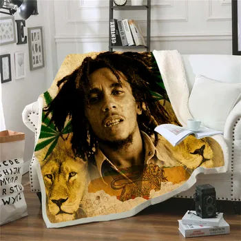 Cântăreț Reggae Bob Marley Iarba Slab Cuvertură Arunca Pat, Patura, Canapea Scaun Restul Lenjerie De Pat Casă De Interior Pătură Copii Adulți 17