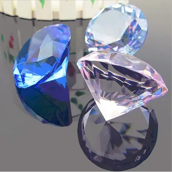 10BUC/LOT K9 cristal artificial Cristal de diamant mici ornamente de vacanță nunta recuzită 30mm instrumente de decor de culoare mixt