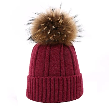 3pcs Bărbați Femei Tricotate Beanie Pălărie Eșarfă Mănuși Set de Iarna Cald Fals Minge Pom Pom