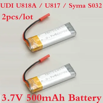 2 Buc/Lot IUD Baterie 3.7 V 500mAh baterie pentru UDI U818A / U817 / Syma S032 baterie Transport Gratuit