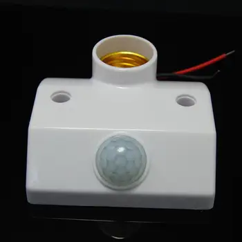 E27 AC220 50/60 HZ Senzor de Mișcare Infraroșu Lumină Automată Titularul Lampă Comutator Inteligent de iluminare cu Senzor de Mișcare Switch W/ Șuruburi