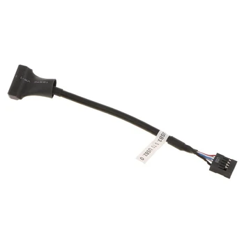 10BUC 20 de Pini de sex Masculin USB3.De la 0 la 9 Pini de sex Feminin USB2.0 Antet Placa de baza Cablu Adaptor de Conversie Fir pentru PC
