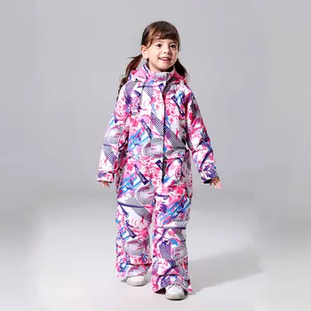 2019 MUTUSNOW Jacheta Fete Costum de Schi pentru copii Copii Costum Snowboard VelvetWindproof rezistent la apa Termală în aer liber Sport Purta-O singură Bucată